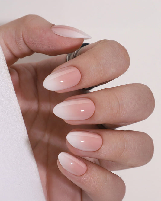 Press-On Nails - Blush Ombré - Almond