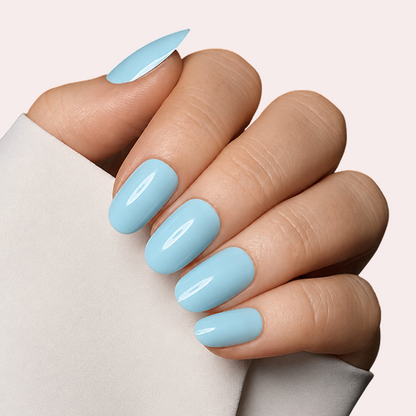 SkyHigh Nails – Pastelblauwe plaknagelset