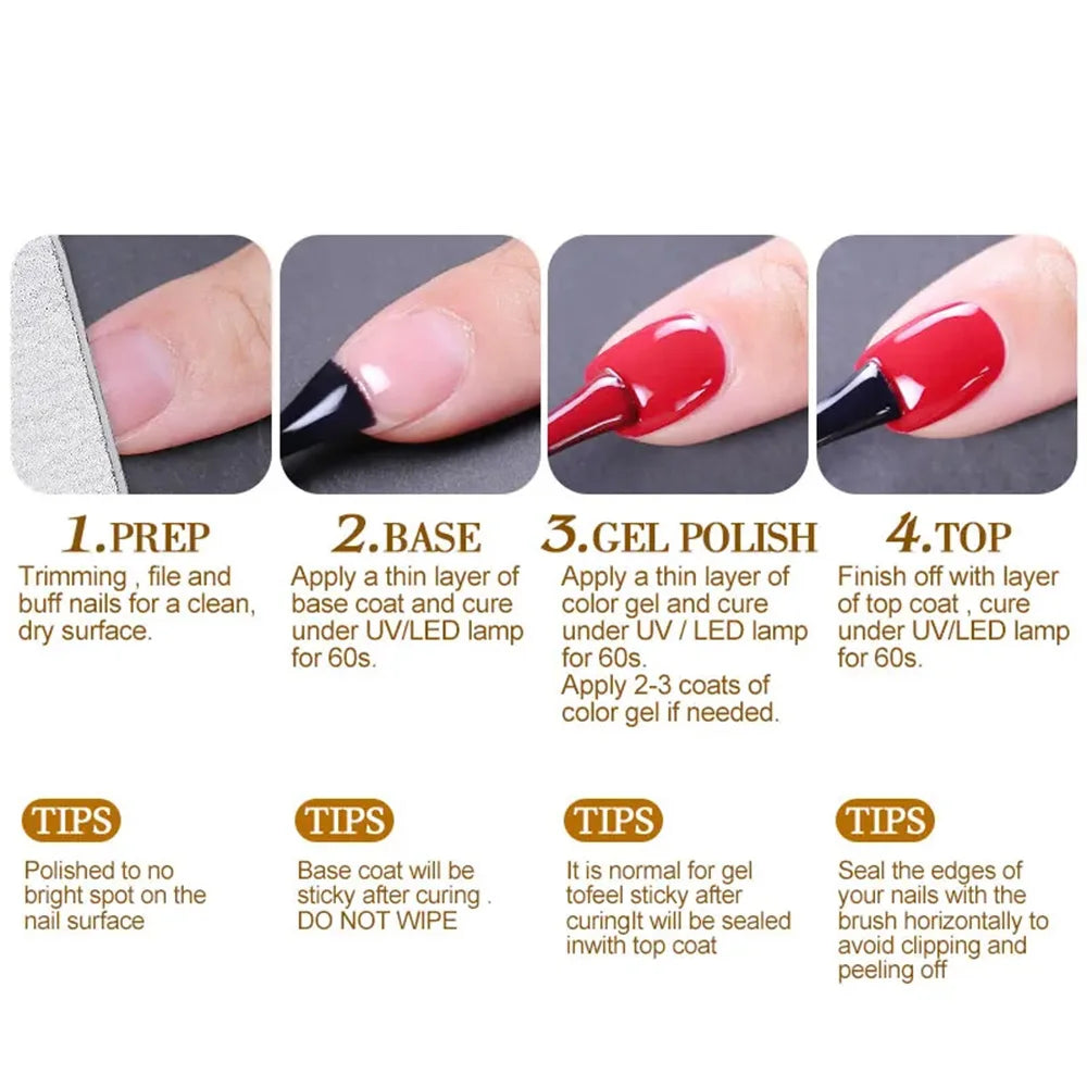 Gel Polish UV LED Gel HEMA TPO FREE