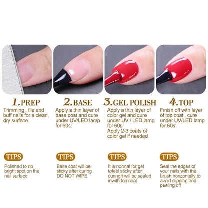 Gel Polish UV LED Gel HEMA TPO FREE
